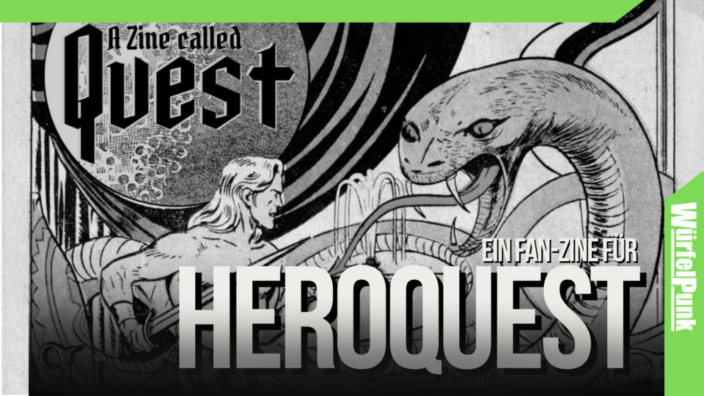 Thumbnail des Youtube-Videos zum Quest Zine. Es Zeigt einen Teil des Covers.